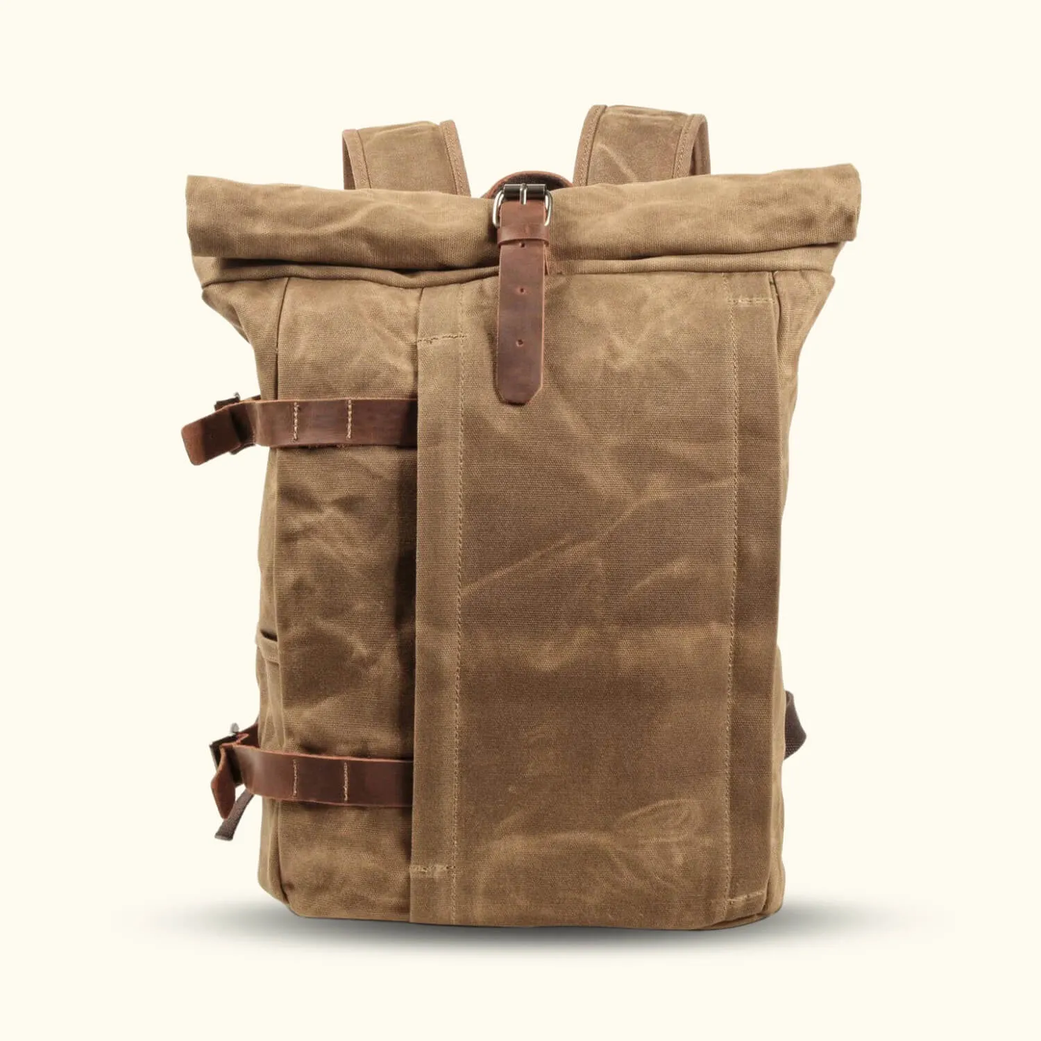 The Road Warrior - Waxed Canvas Motorcycle Backpack