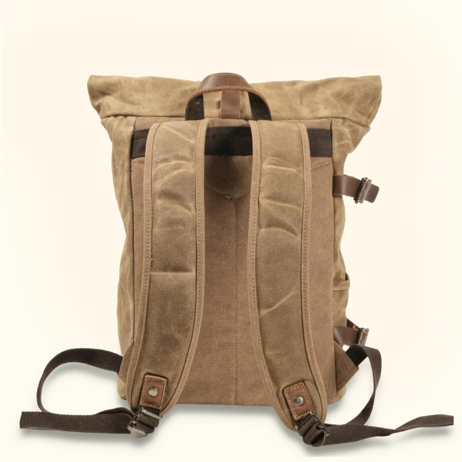 The Road Warrior - Waxed Canvas Motorcycle Backpack