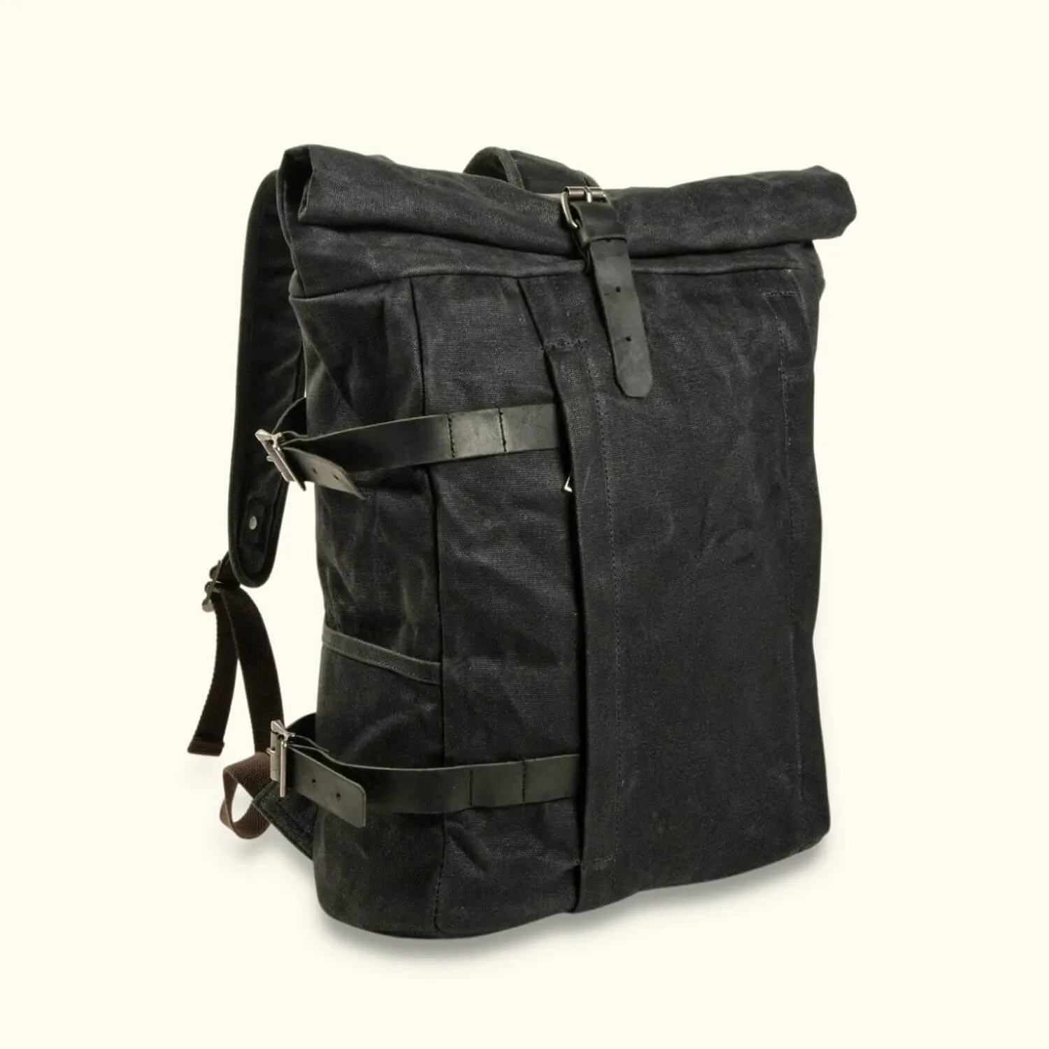 The Road Warrior - Waxed Canvas Motorcycle Backpack