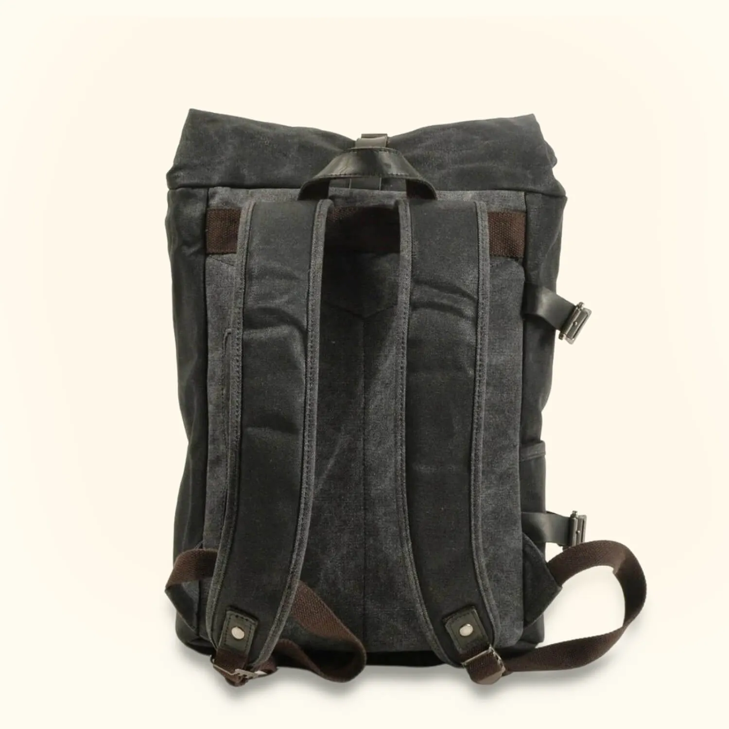 The Road Warrior - Waxed Canvas Motorcycle Backpack