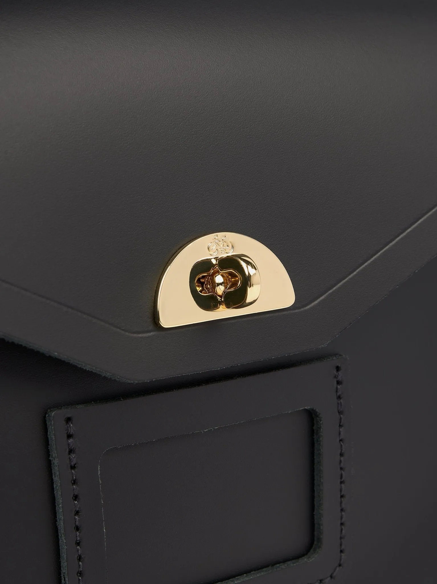 The Twist Lock Satchel - Black
