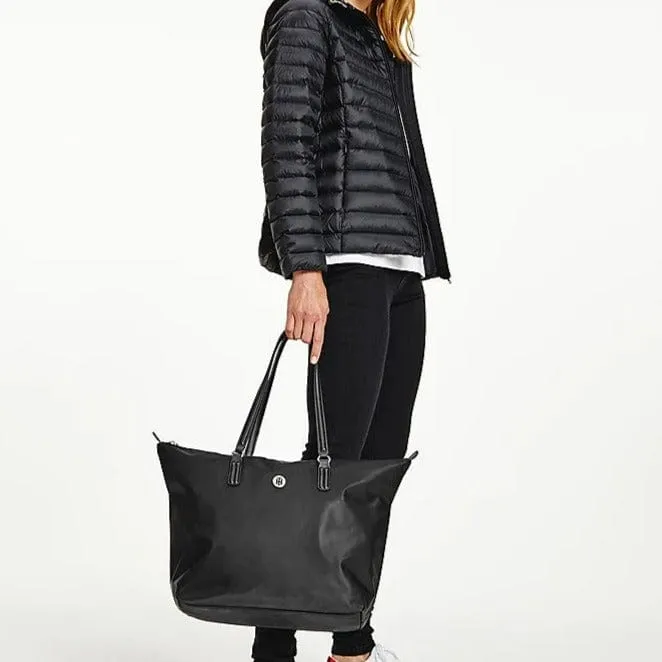 Tommy Hilfiger Large Recycled Tote in Black
