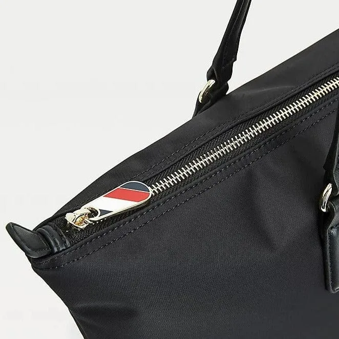 Tommy Hilfiger Large Recycled Tote in Black