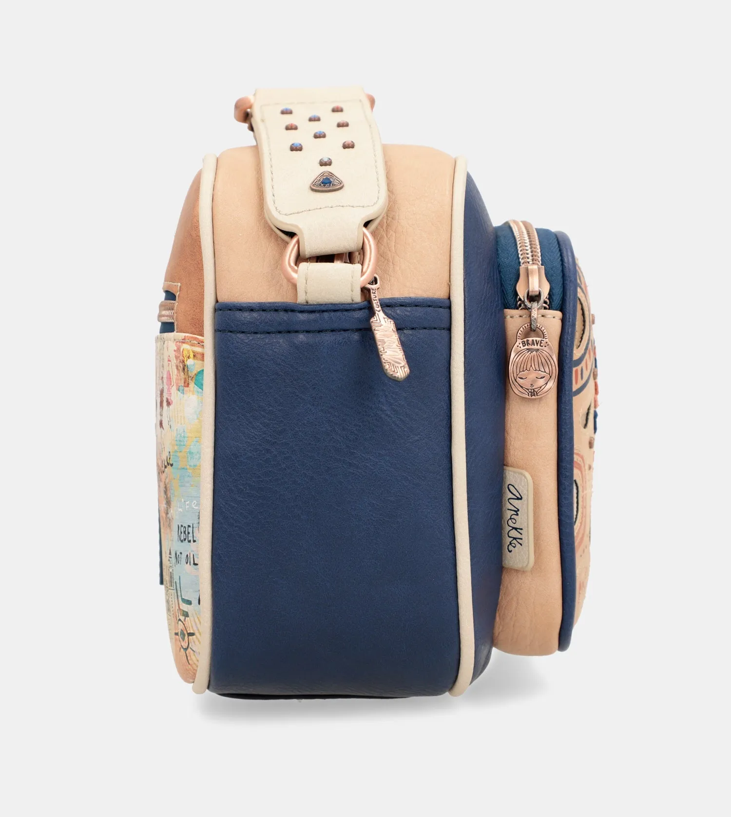 Tribe navy blue crossbody bag