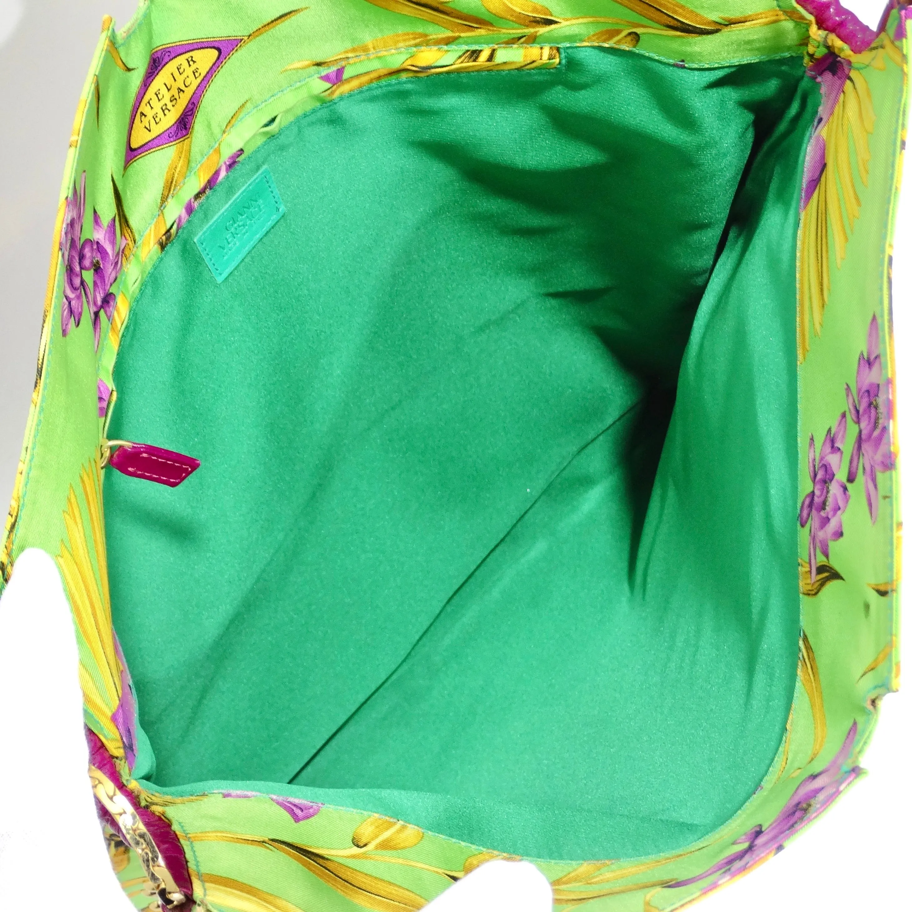 Versace 90s Buddha Print Flat Tote Bag