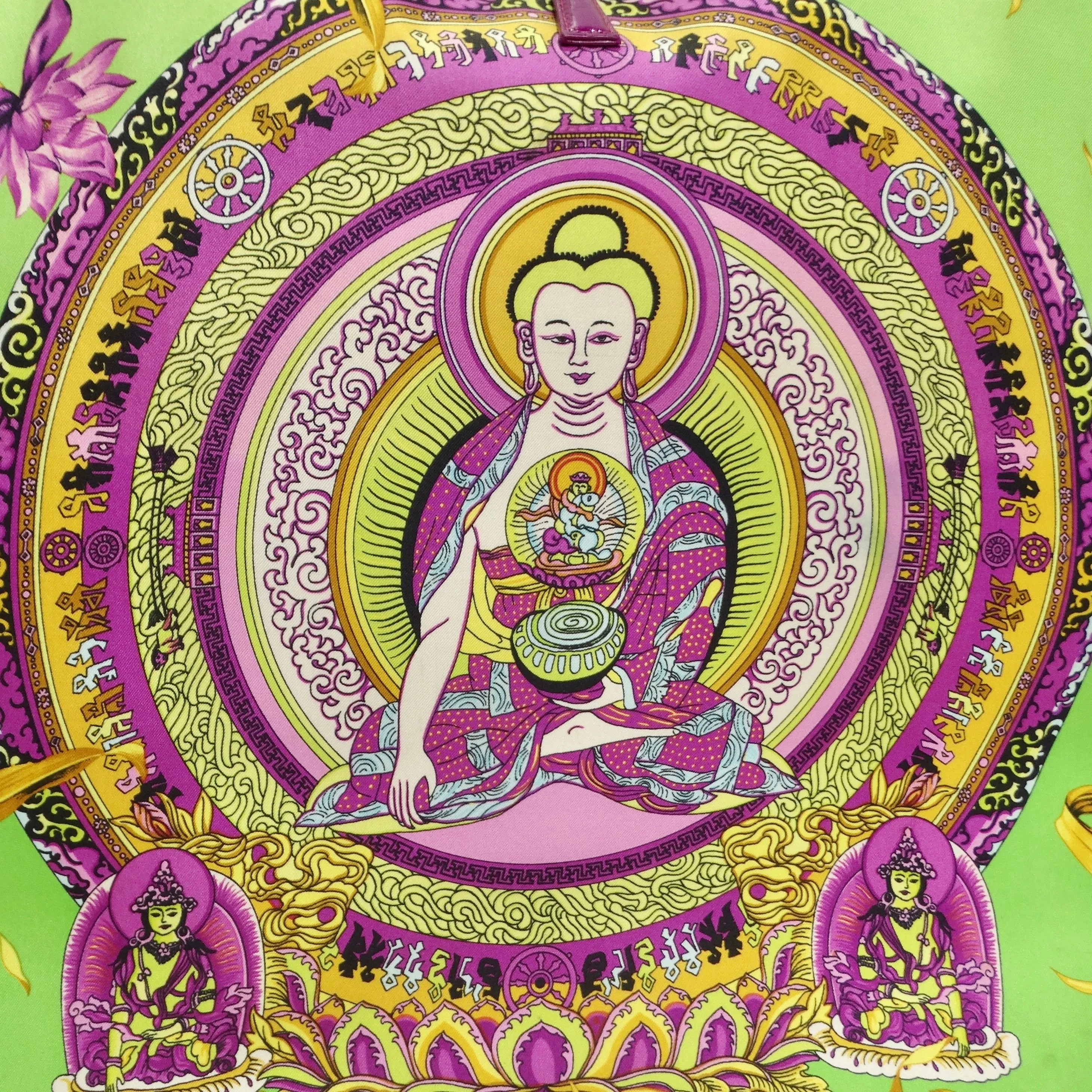 Versace 90s Buddha Print Flat Tote Bag