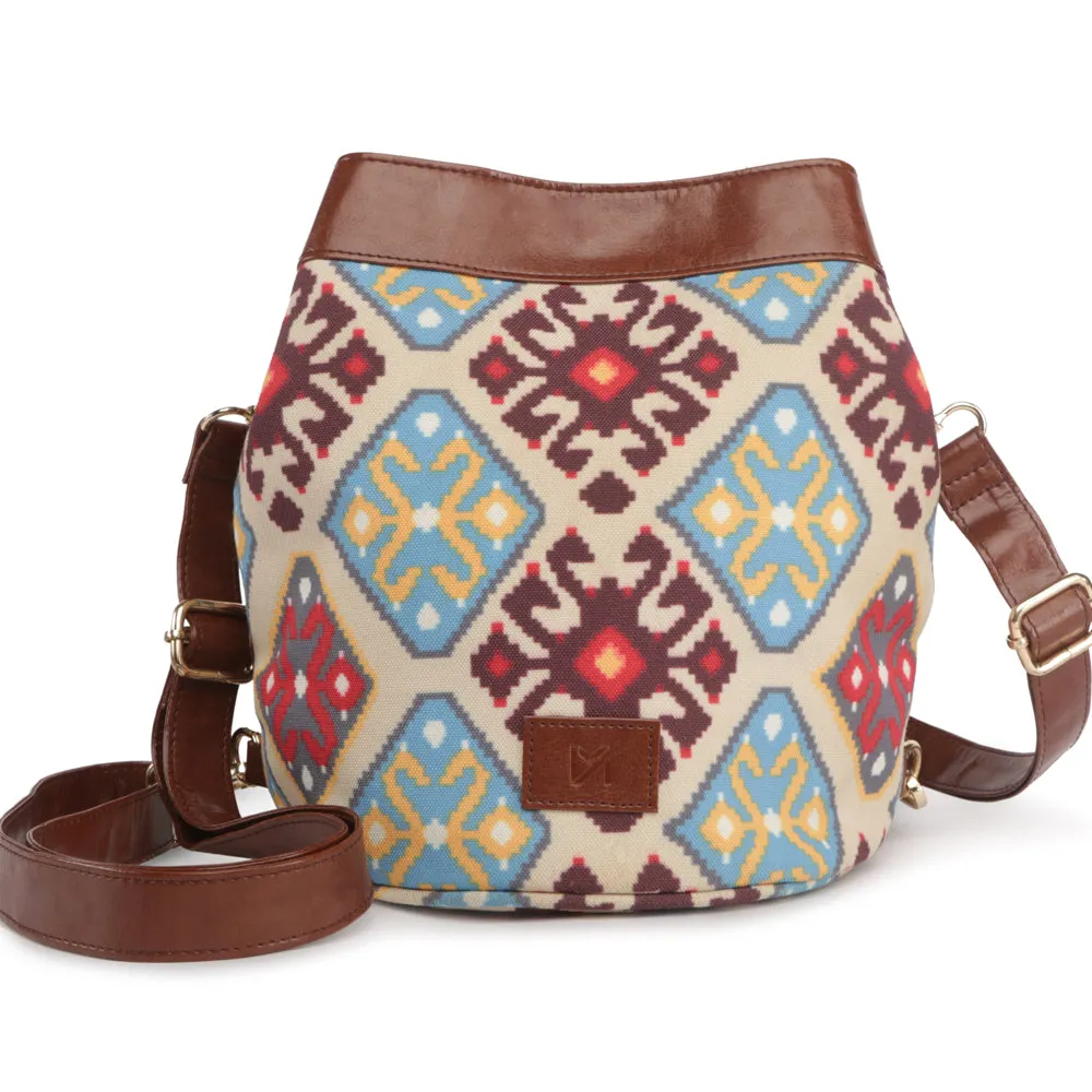 Versatile Blue Yellow Shoulder Bag Perfect For Women & Girls