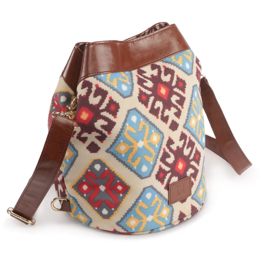 Versatile Blue Yellow Shoulder Bag Perfect For Women & Girls