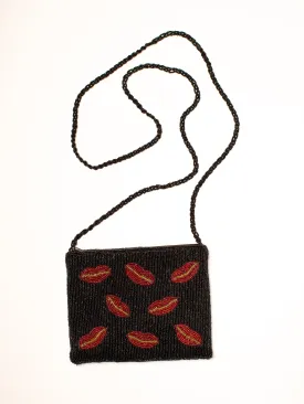 Vintage Beaded Kiss Purse