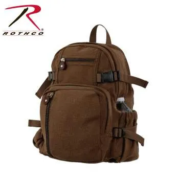 Vintage Style Canvas Compact Backpack