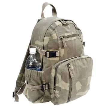 Vintage Style Canvas Compact Backpack