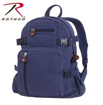 Vintage Style Canvas Compact Backpack