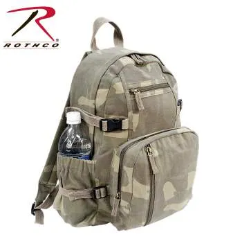 Vintage Style Canvas Compact Backpack
