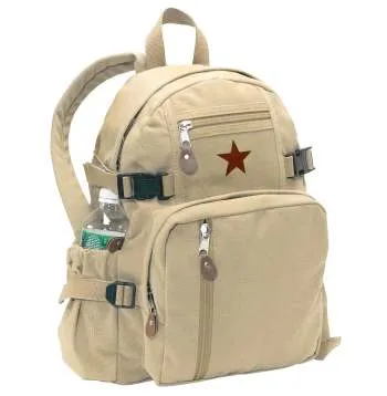 Vintage Style Canvas Compact Backpack