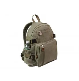 Vintage Style Canvas Compact Backpack