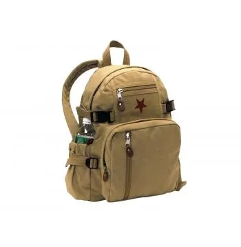Vintage Style Canvas Compact Backpack