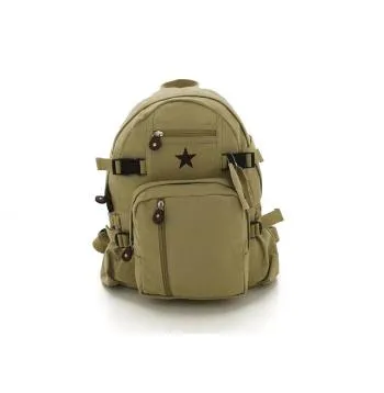 Vintage Style Canvas Compact Backpack