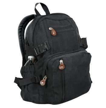 Vintage Style Canvas Compact Backpack
