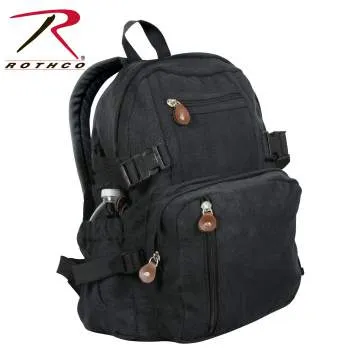 Vintage Style Canvas Compact Backpack