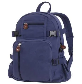 Vintage Style Canvas Compact Backpack