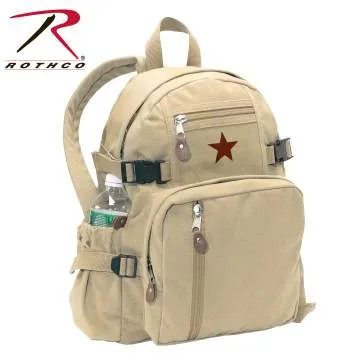 Vintage Style Canvas Compact Backpack