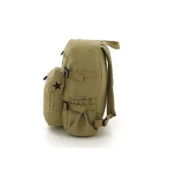 Vintage Style Canvas Compact Backpack