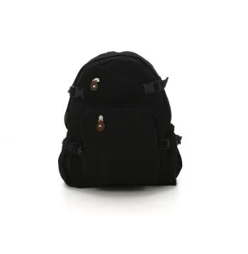 Vintage Style Canvas Compact Backpack
