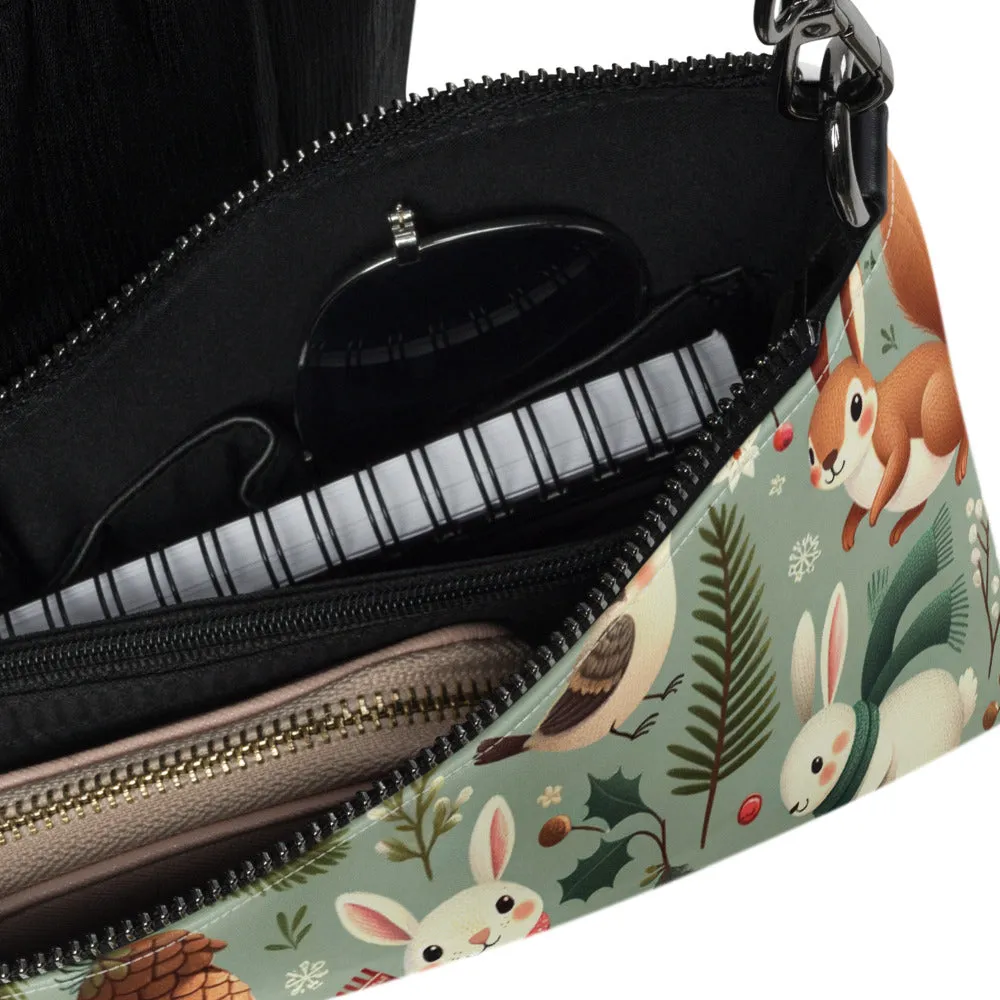 Whimsical Winter Wear Crossbody Bag