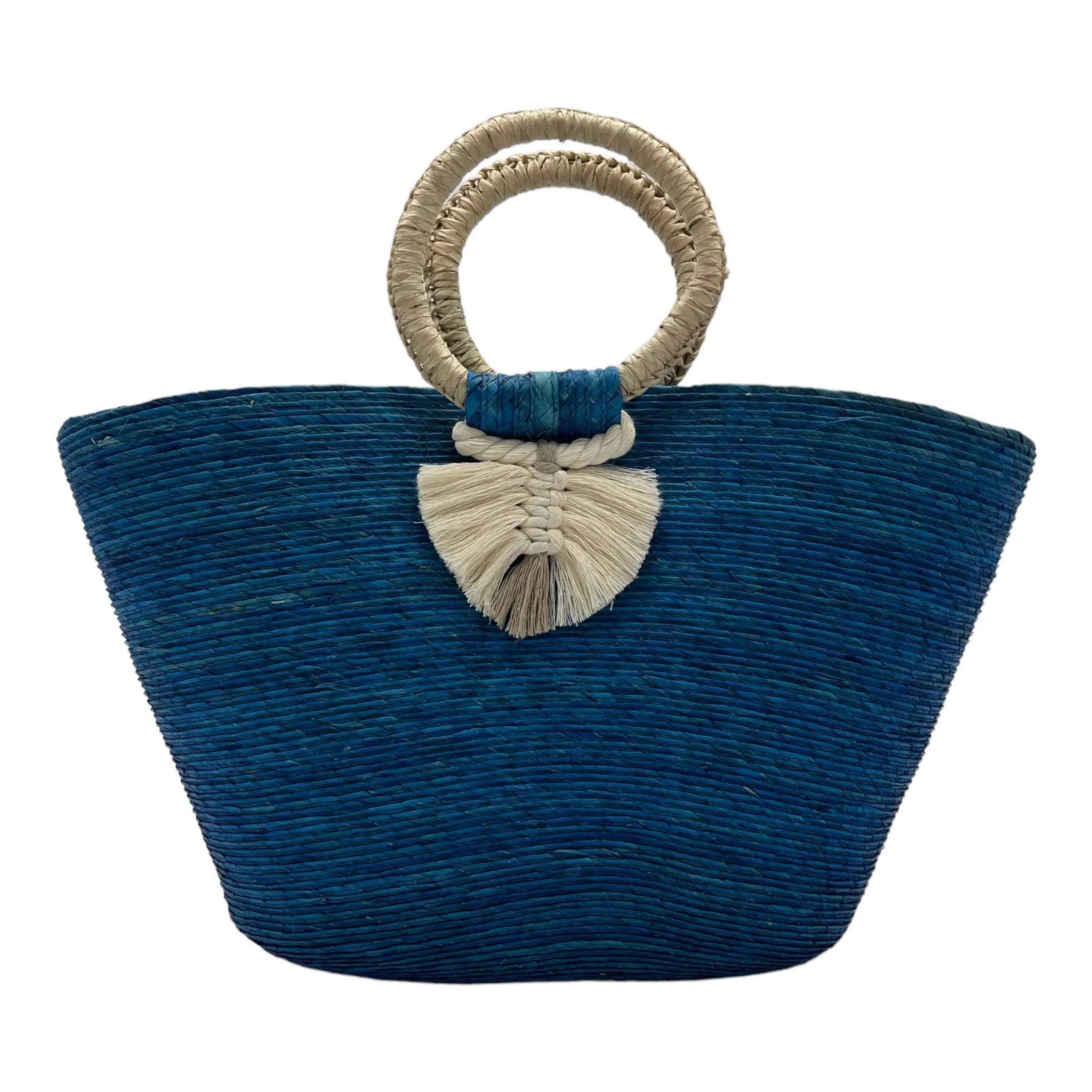 Woven Palm Beach Tote