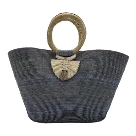 Woven Palm Beach Tote