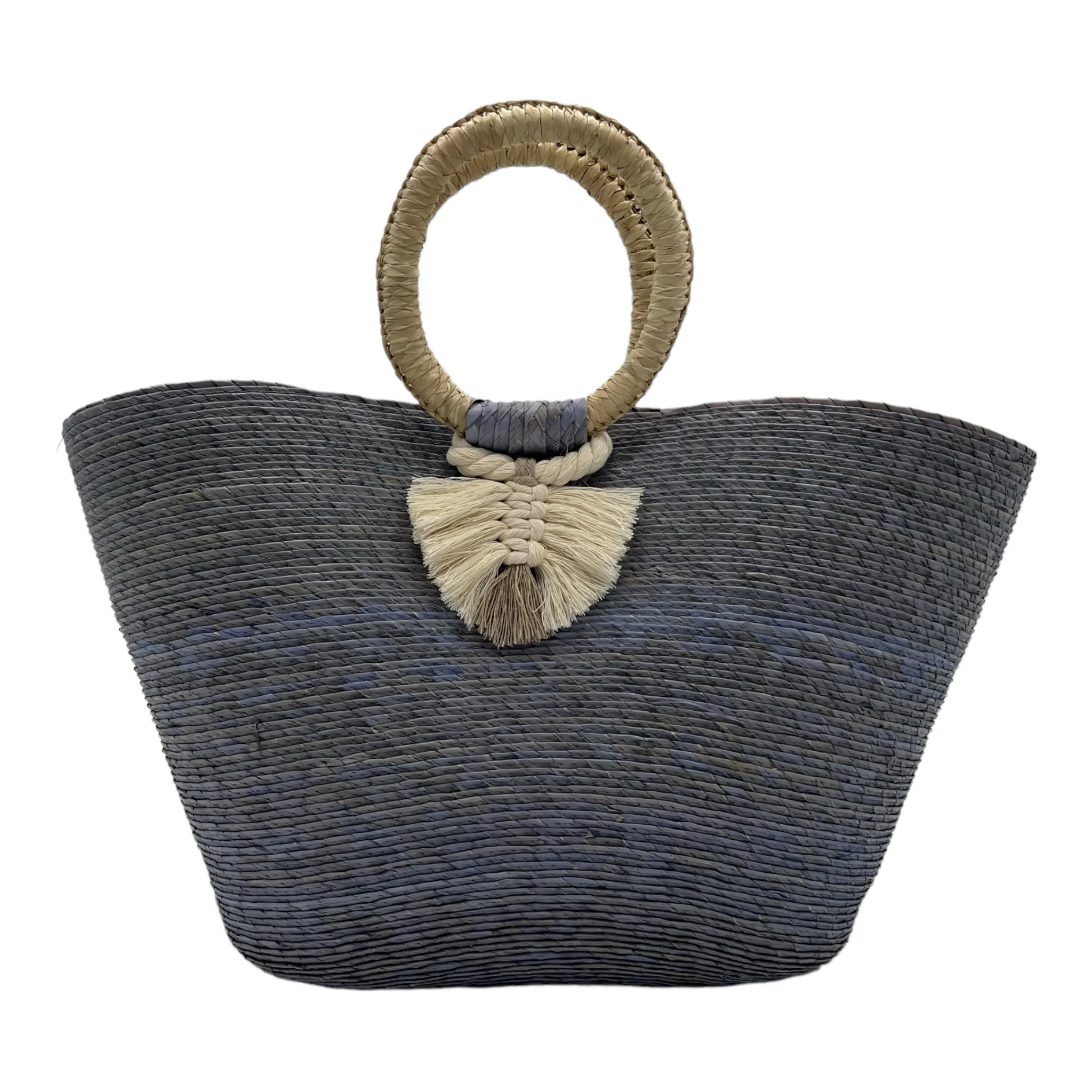Woven Palm Beach Tote