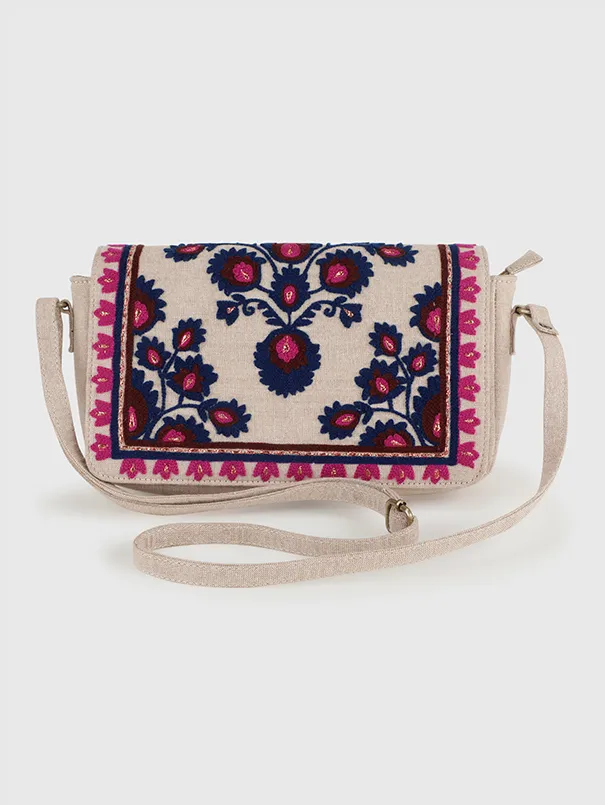 Yasmine Beige Sling Bag